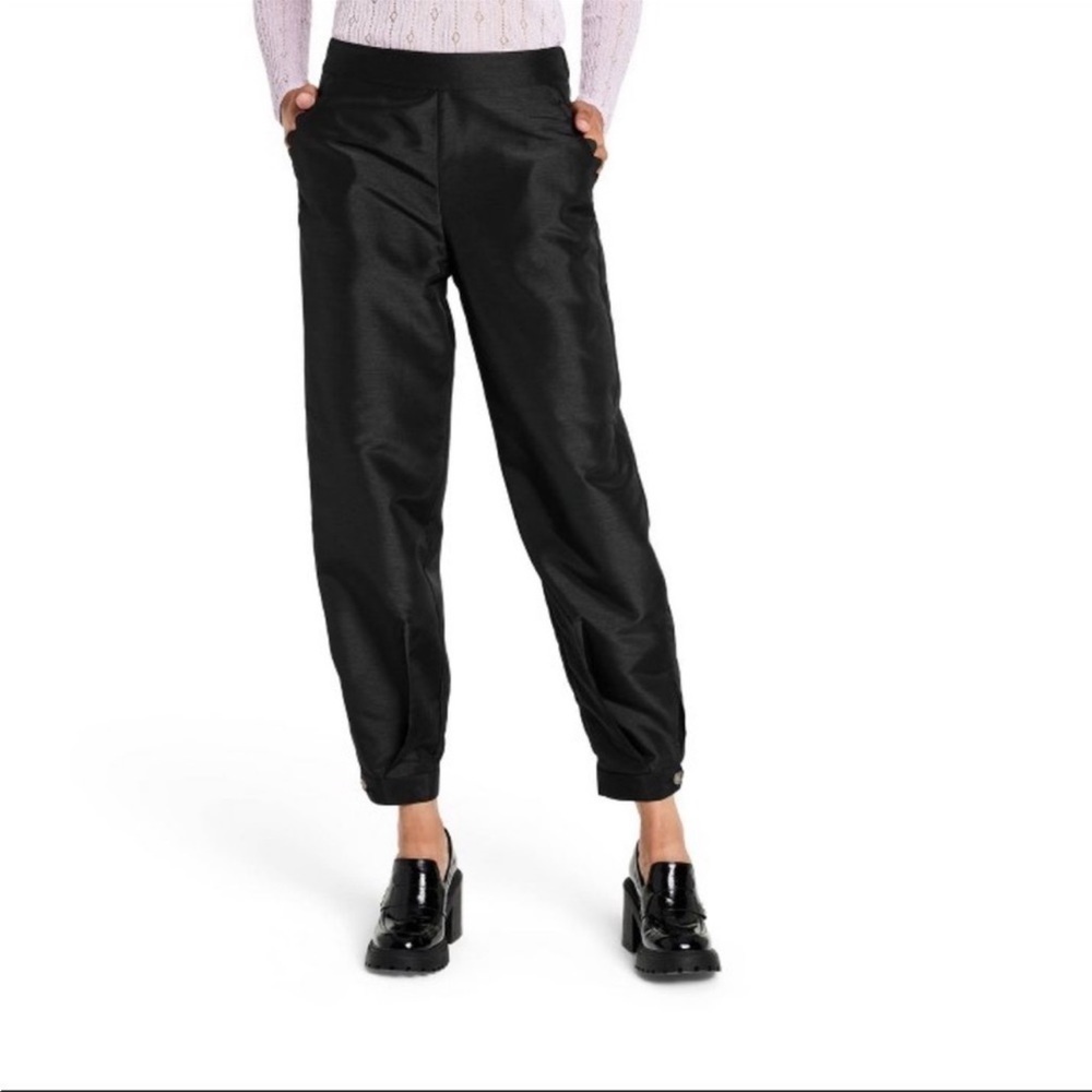 NWT Kika Vargas x Target Scallop Edge Pocket Tapered Pants plus size 2X black